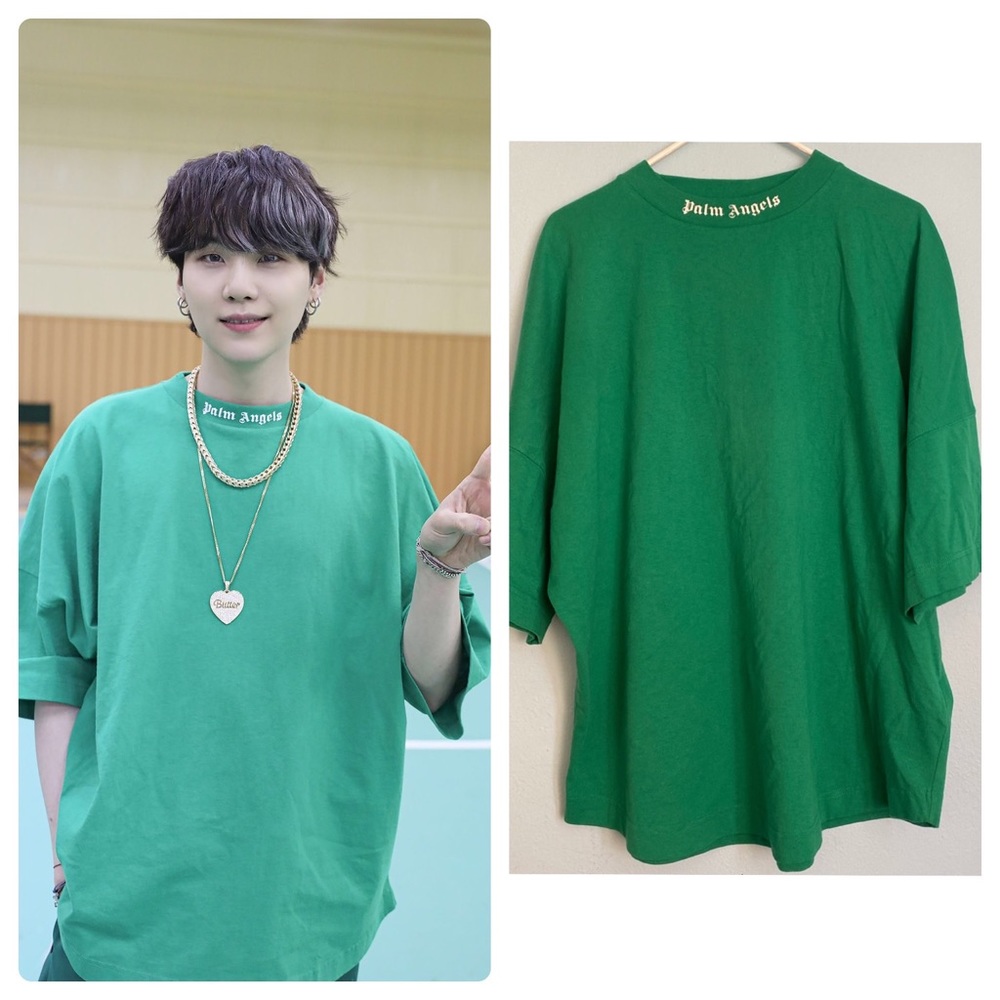 Palm Angels Oversized Tshirt - Green